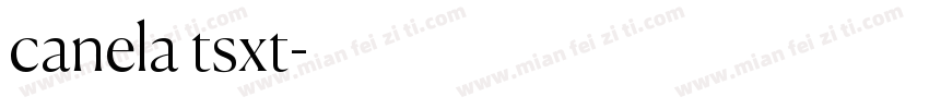 canela tsxt字体转换